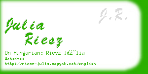 julia riesz business card